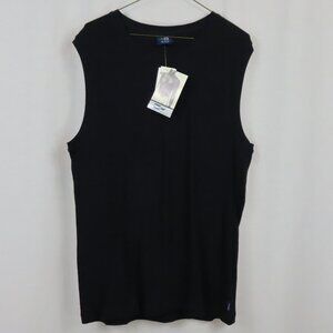 Wilke Rodriguez Cotton Black Sleeveless Sweater Sz.XL